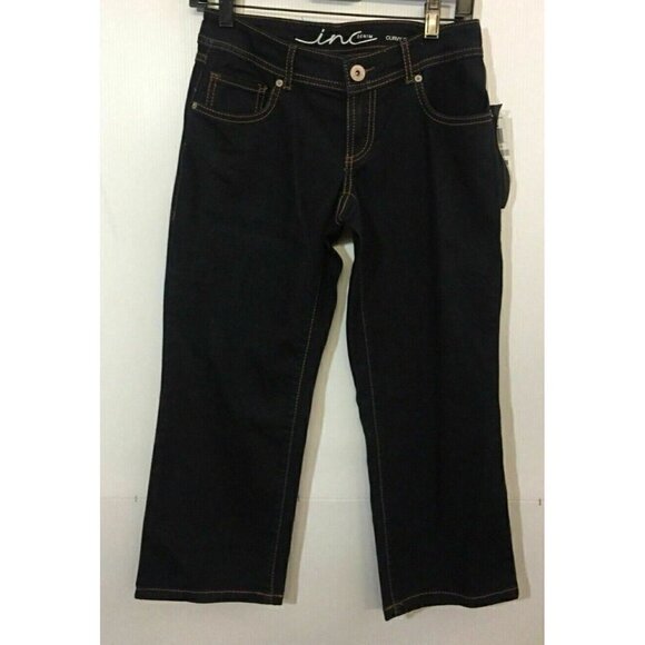 INC International Concepts Womens Indigo Denim Cur - Picture 2 of 9